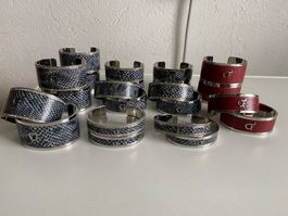 Modeschmuck Armreife Metall 22 Stück in 2 Farben  NEU !