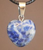 Halskette Y-692 – Herz – Sodalith – 16x16mm