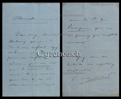 Camille Saint-Saëns (1835-1921) Komponist - signierter Brief
