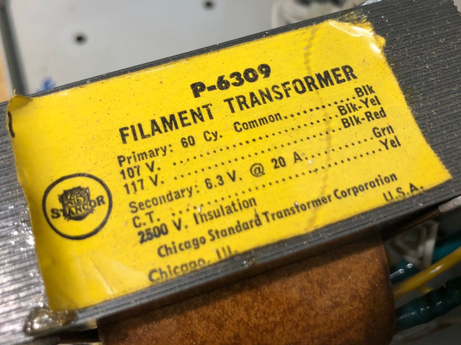 Componenti elettronici: Stancor Transformator Filament Trafo Röhren 110V -> 6,3V 20A – Usato da Hinterkappelen venduto da atomschnee 2