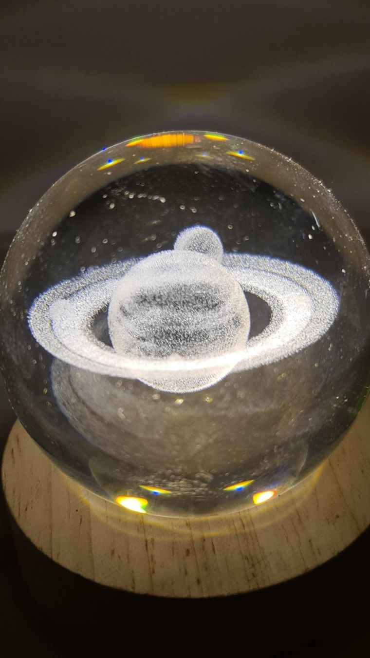 Alle Dekorationen: 3D Solar System Gravierte Kristallkugel 60mm – Neu (gemäss Beschreibung) aus Uerkheim von Kaufoption 2