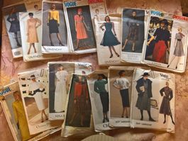 Lot de 22 patrons haute couture vintage Paris Original