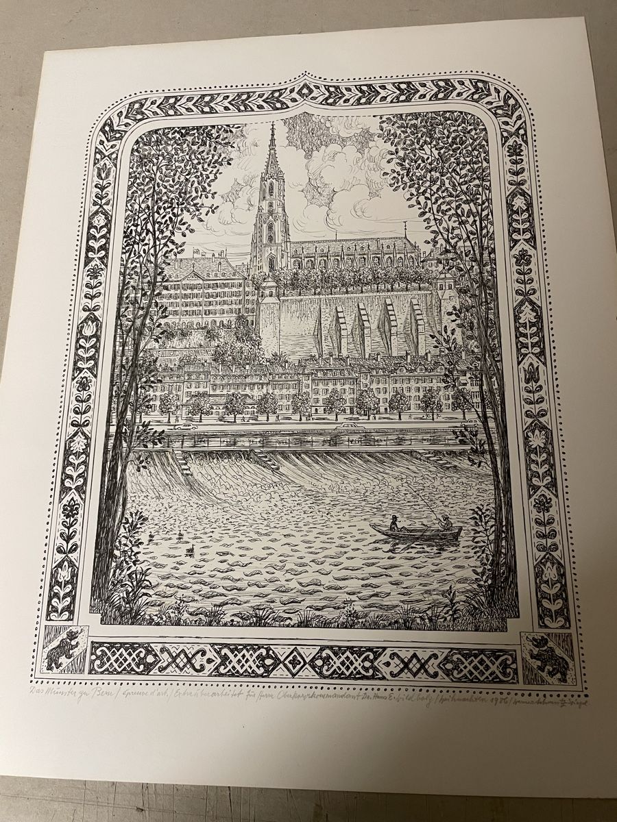 Grafica & Litografie: Bern, Werner Schmutz, Litho – Usato da Hindelbank venduto da chinok01