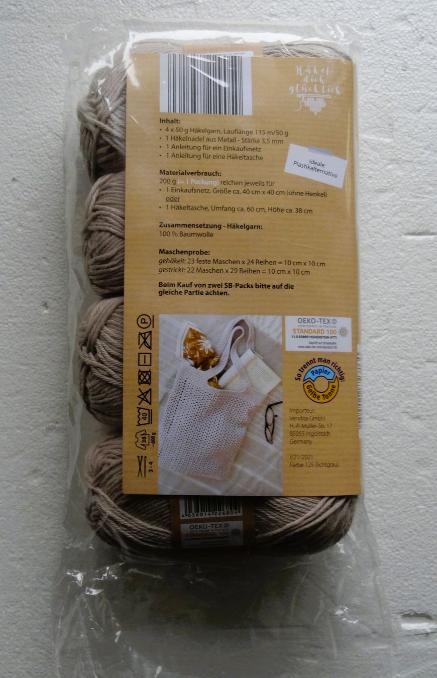 Wolle: 4x je 50gr.Baumwolle mit Anleitung – Neu und originalverpackt aus Gossau SG von oreliefredy 2