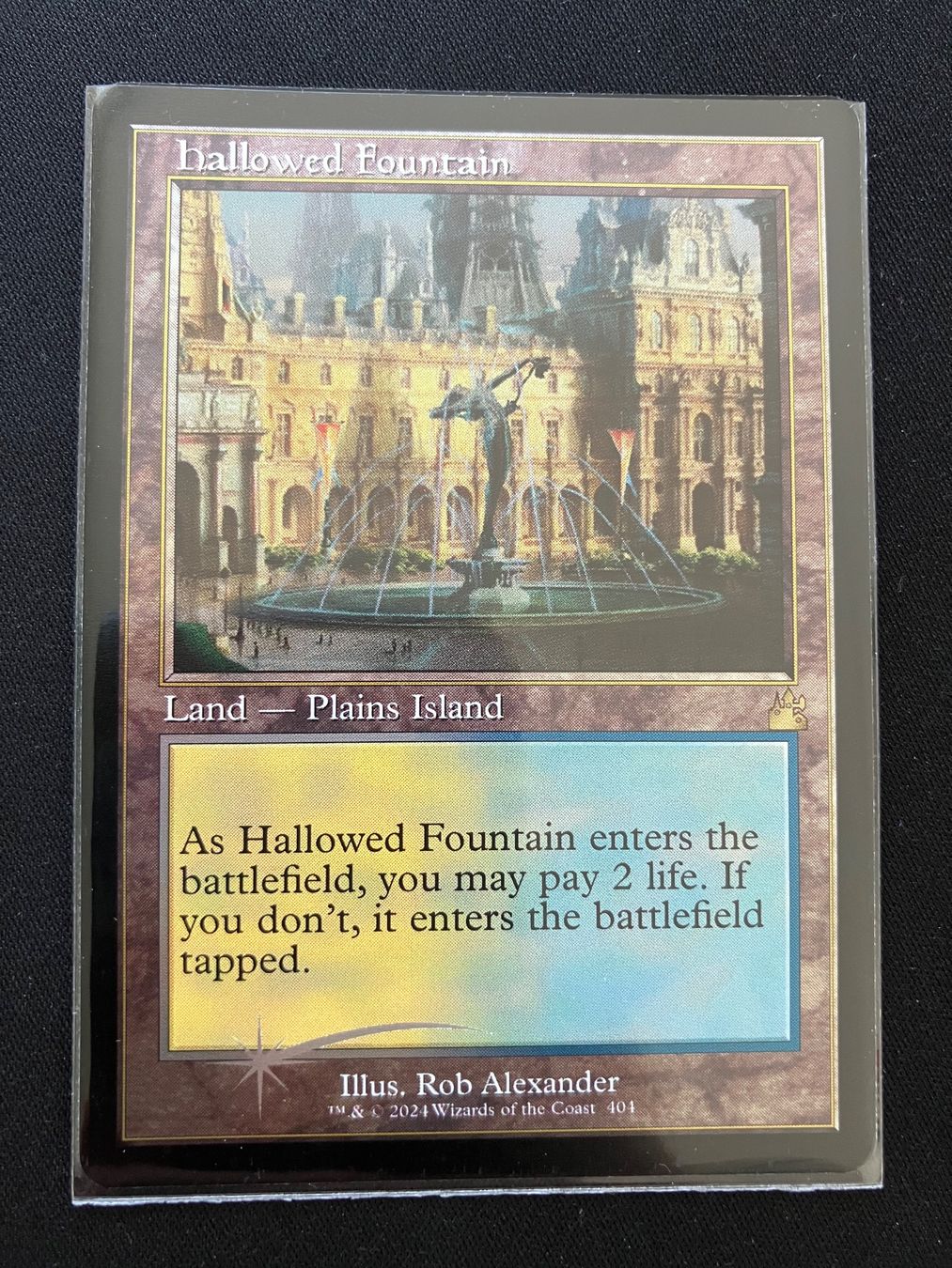 Cartoline: Hallowed Fountain Retro Foil – Usato da luzern venduto da rammdave