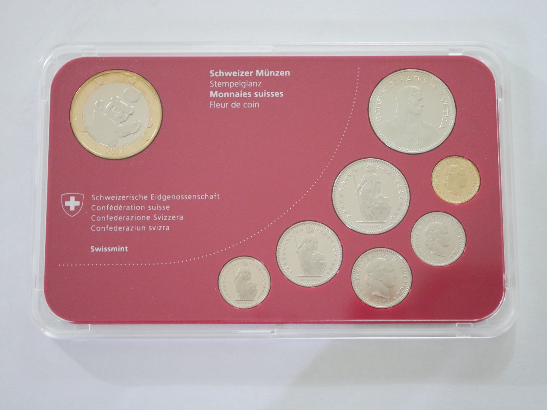 Tutti le monete: Schweizer Baby Münzsatz 2017 stgl ***TOP*** – Nuovo e nell'imballaggio originale da Kreuzlingen venduto da Samson01 1