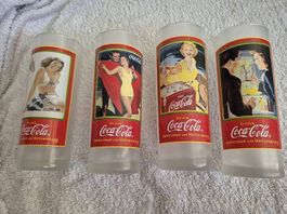 Lot de 4 verres Coca-Cola vintage, edition limitée 🥤🥤🥤🥤