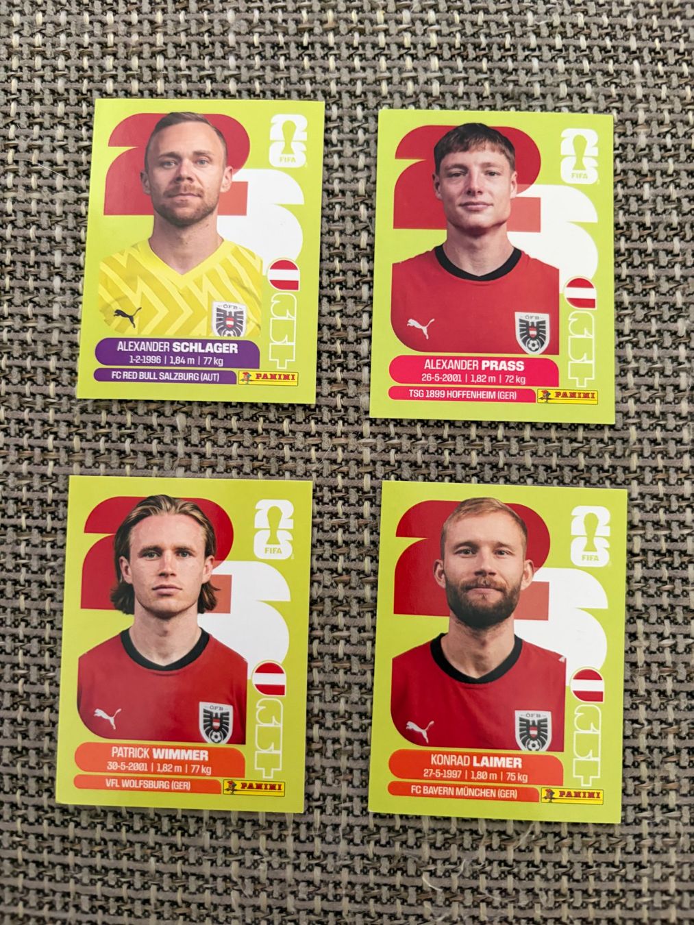 Panini Carte collezionabili: FIFA WM 2026 Panini AUT 2 / 9 / 12 / 17 – Usato da Egg b. Zürich venduto da pie_9jrw