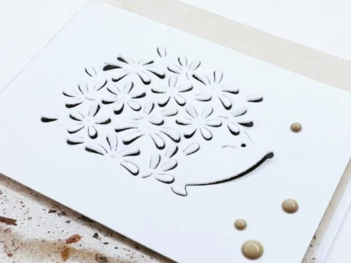Sciablone: Stanzschablone Nr.901, Igel mit Blumen (Sizzix geeignet) – Nuovo e nell'imballaggio originale da Gretzenbach venduto da Fliegepilz56 3