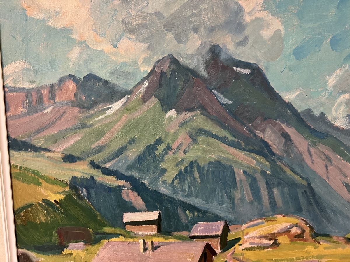 Dipinti: karl Bürkli Gemälde Landschaft 79 – Usato da Hombrechtikon venduto da vespa1954 2