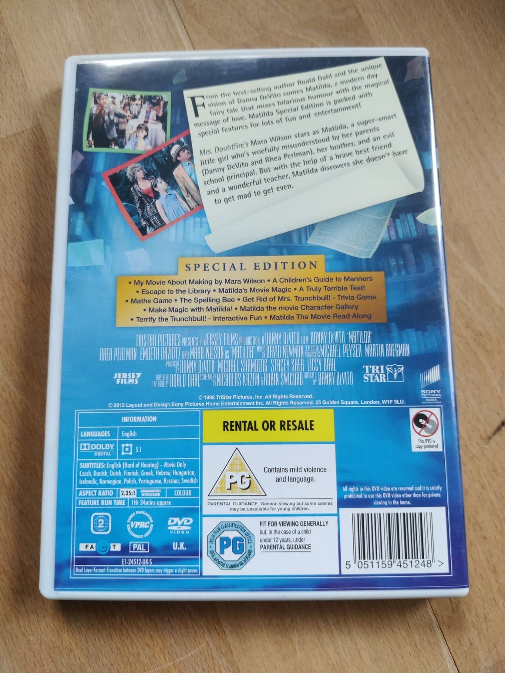 Alle DVDs: DVD Matilda – Gebraucht aus Wil SG von Natundmatt 1