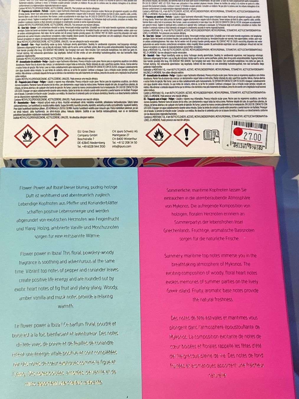 Ipuro Spray per ambienti: DUFTSET-GESCHENKSET IBIZA – Nuovo e nell'imballaggio originale da Meienried venduto da ManuelaBoutique 3