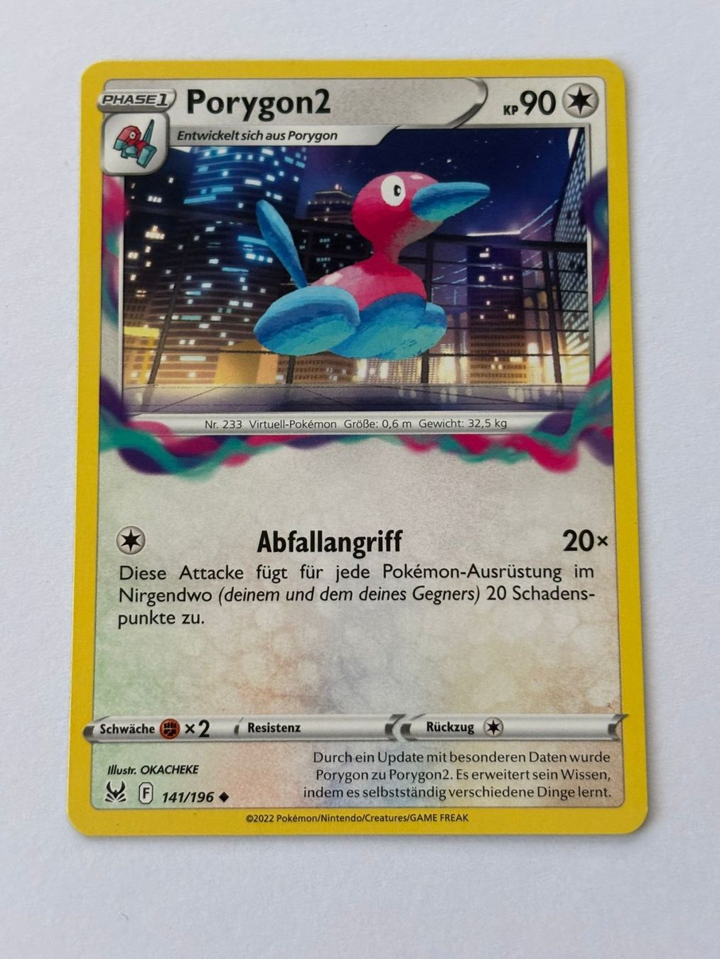 Pokémon Sammelbilder & Trading cards: Pokemon-Karte Porygon2 141/196 – Gebraucht aus Herisau von Seyashop1