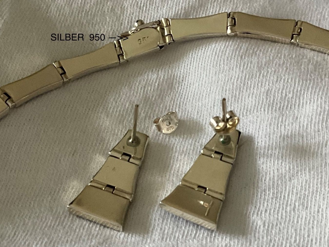 Catenine: NEU Set Sterlingsilber 950 mit Lapislazuli – Nuovo e nell'imballaggio originale da Bern venduto da Javero 7