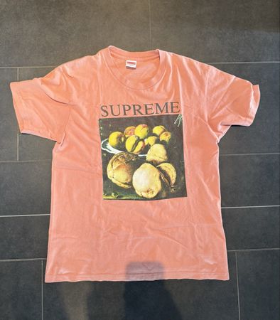 Supreme Still Life Tee Shirt Peach, Size Large, Summer!