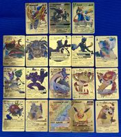 Carte pokemon Fan Art GOLD. 18 pz