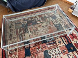 Designer Couchtisch gehärtetes Glas 80x138 NP 1067.-