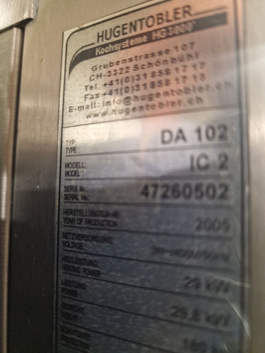 Hugentobler Elettrodomestici da cucina: Hugentobler Steamer – Usato da Niederwangen BE venduto da HasGastrobedarf 8