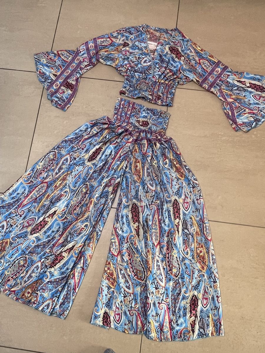 Kleider: Bohobluse mit Hosenrock aus Seide – Neu (gemäss Beschreibung) aus Sigriswil von ck56 1