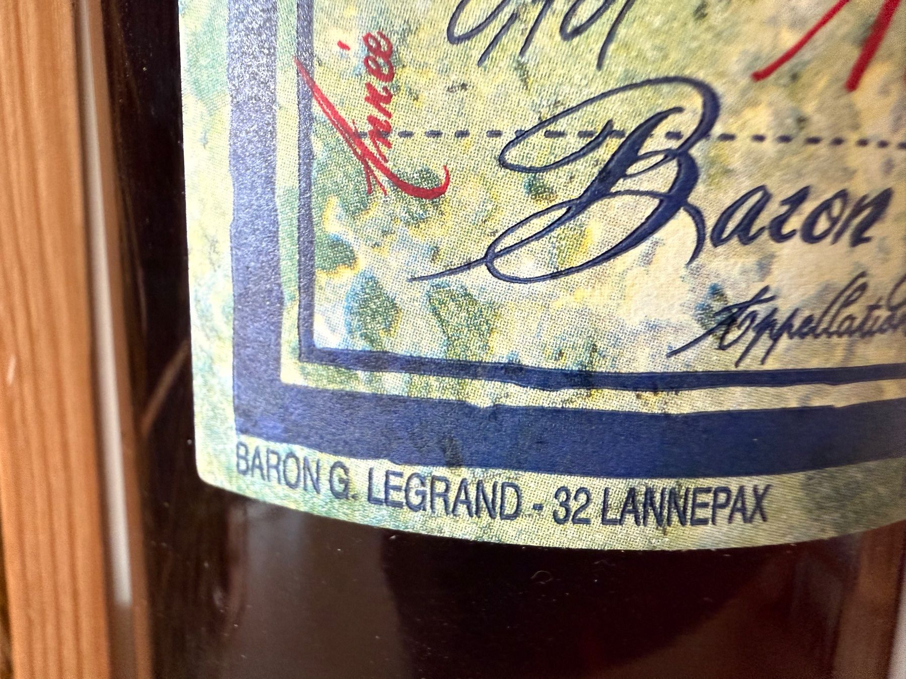 Bevande alcoliche: Bas Armagnac Baron G. Legrand 40% 1977 – Nuovo e nell'imballaggio originale da Wöschnau venduto da Vinsale 3