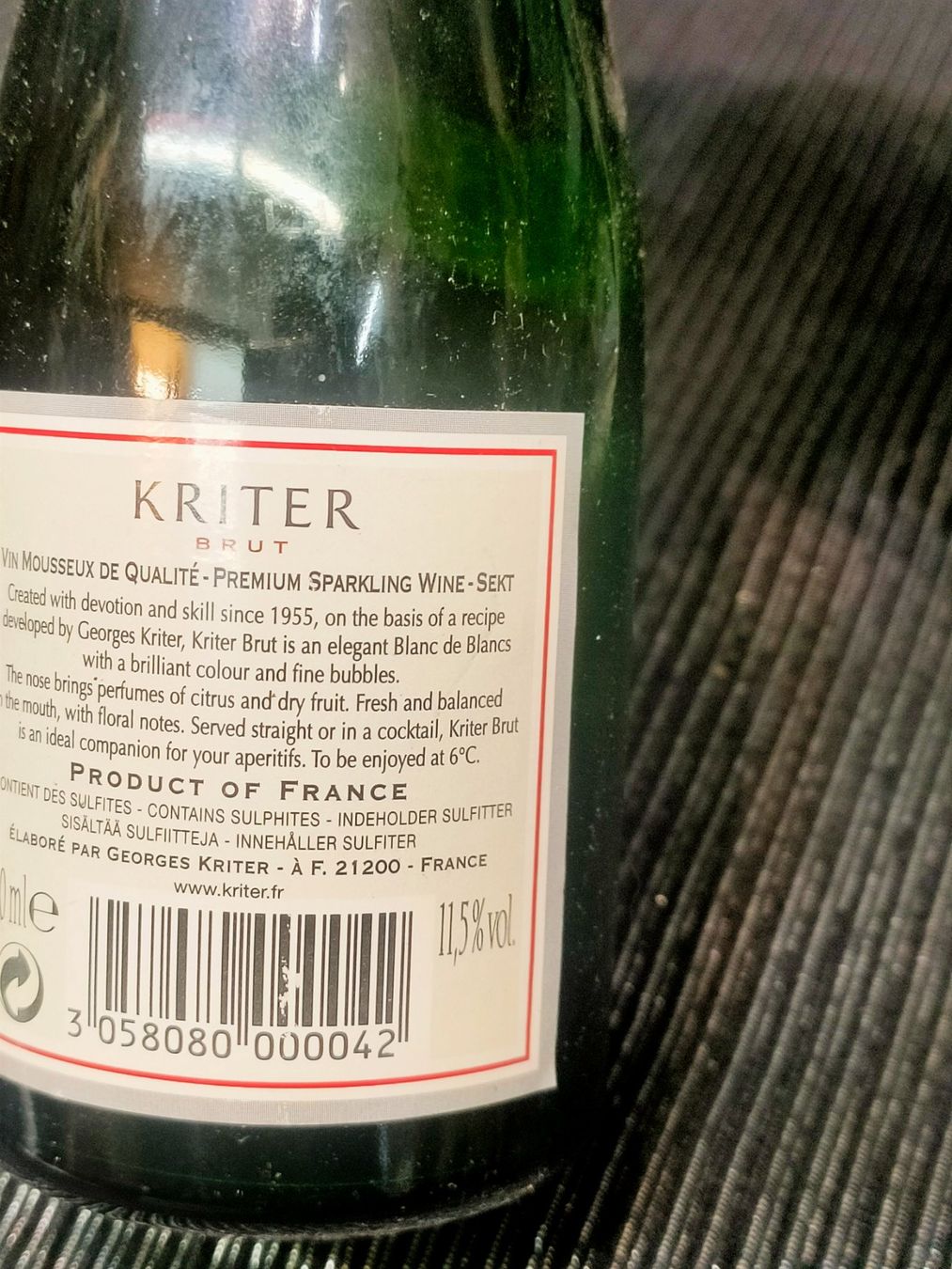 Bevande alcoliche: KRITER BRUT – Nuovo (secondo la descrizione) da Genève venduto da Leboucheoreilles 3