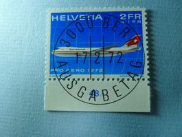 1972 Swissair JUMBO  Pro Aero, F47, ET Vollstempel