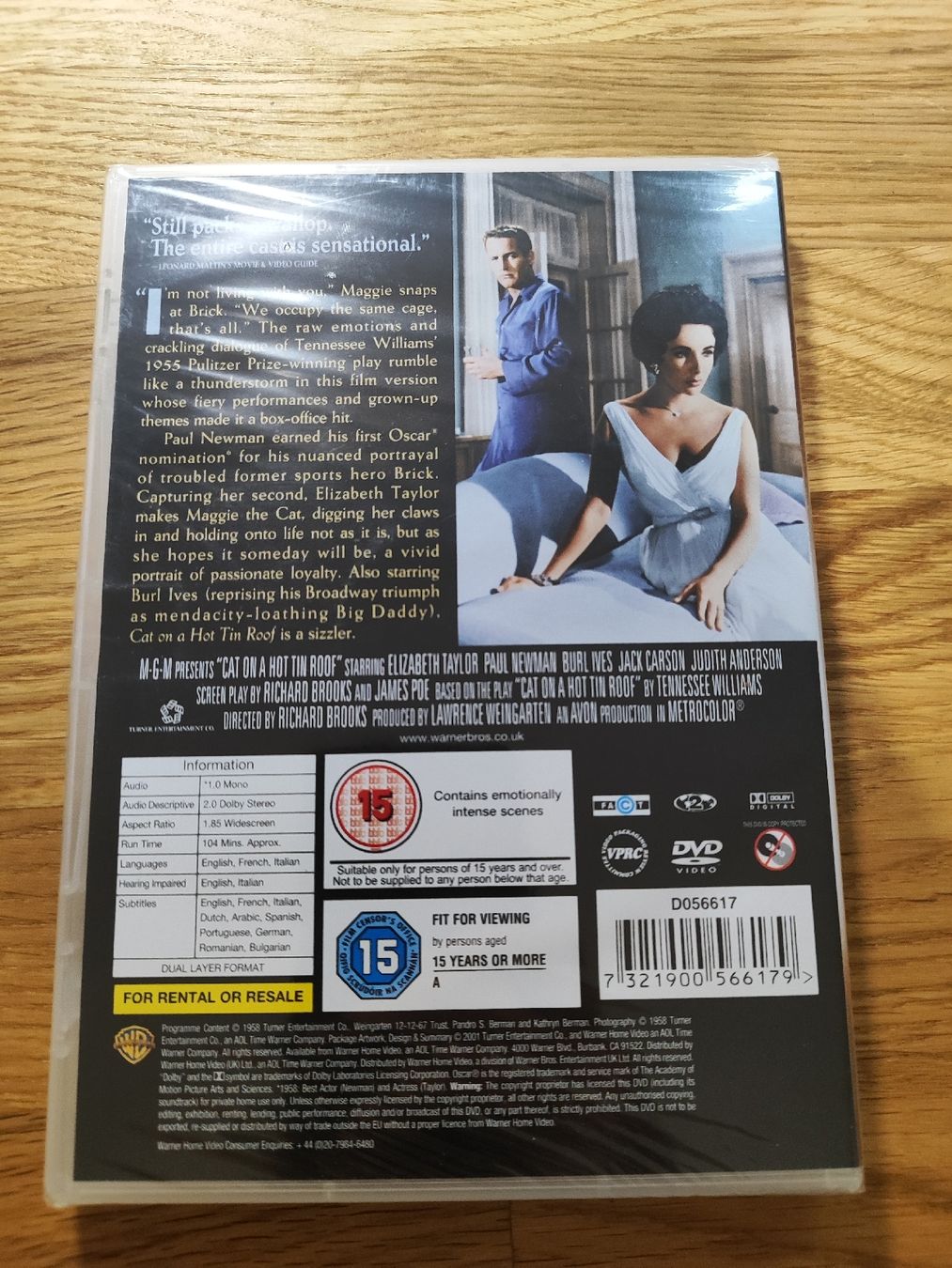 Alle DVDs: DVD Cat on a Hot Tin Roof – Neu und originalverpackt aus Vétroz von mrcl01 1