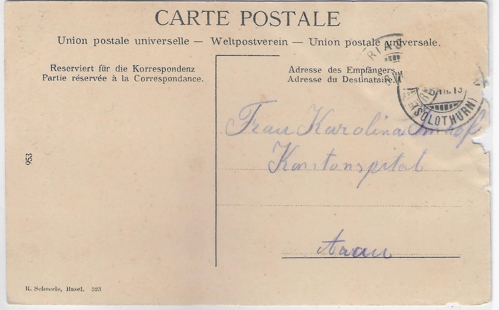 Cartoline postali: Gruss aus Mariastein - Chor - Litho – Difettoso da Ettingen venduto da Kartenplanet 1