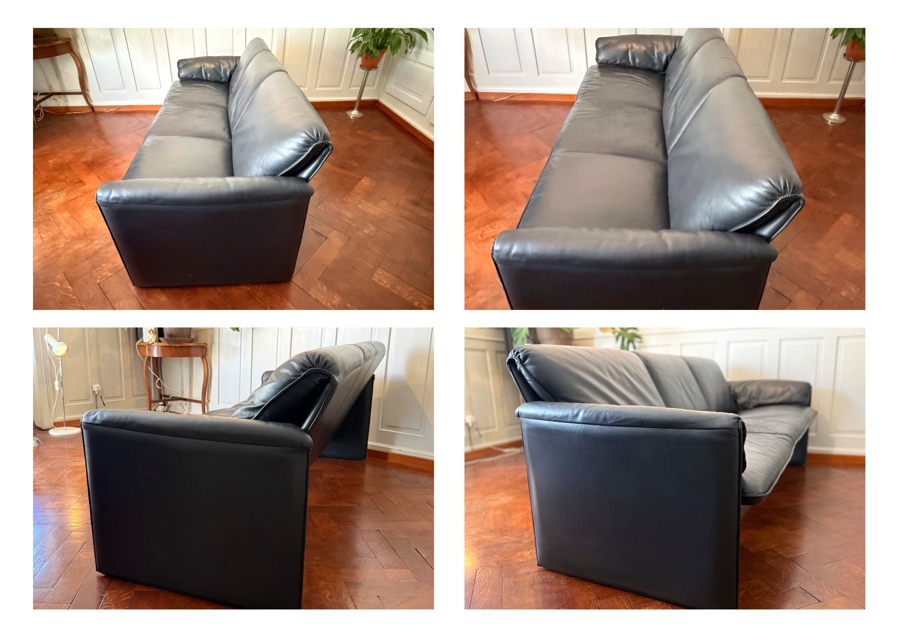 Leolux Divani: Designer Couch Sofa Leolux Bora Bora 3-Sitzer Anthrazit – Usato da Zürich venduto da TiptopGerneWieder 4