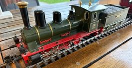 Märklin Dampflok mit Tender und 2 Wagen Spur I  Metall
