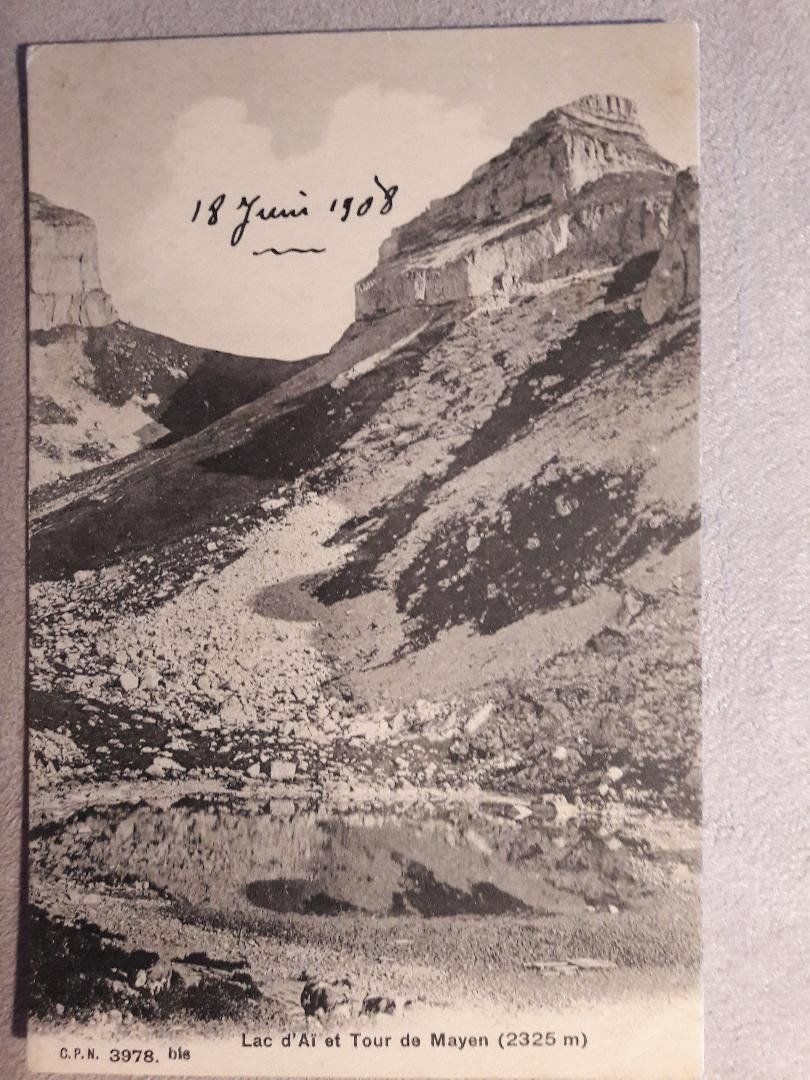 Cartoline postali: LAC - D'AÏ    -  Tour de Mayen  - 1908 – Usato da Delémont venduto da Domdom1