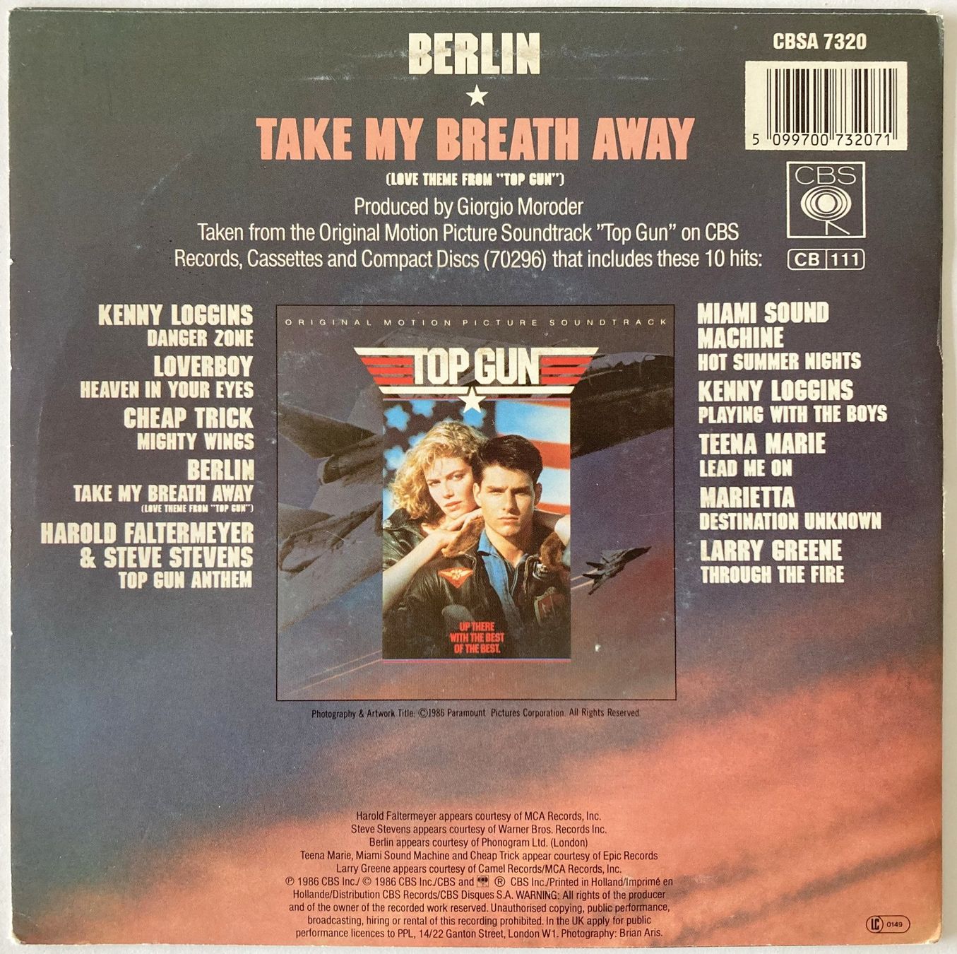 Schallplatten: BERLIN - TAKE MY BREATH AWAY – Gebraucht aus Bottens von hotter-than-hell 1