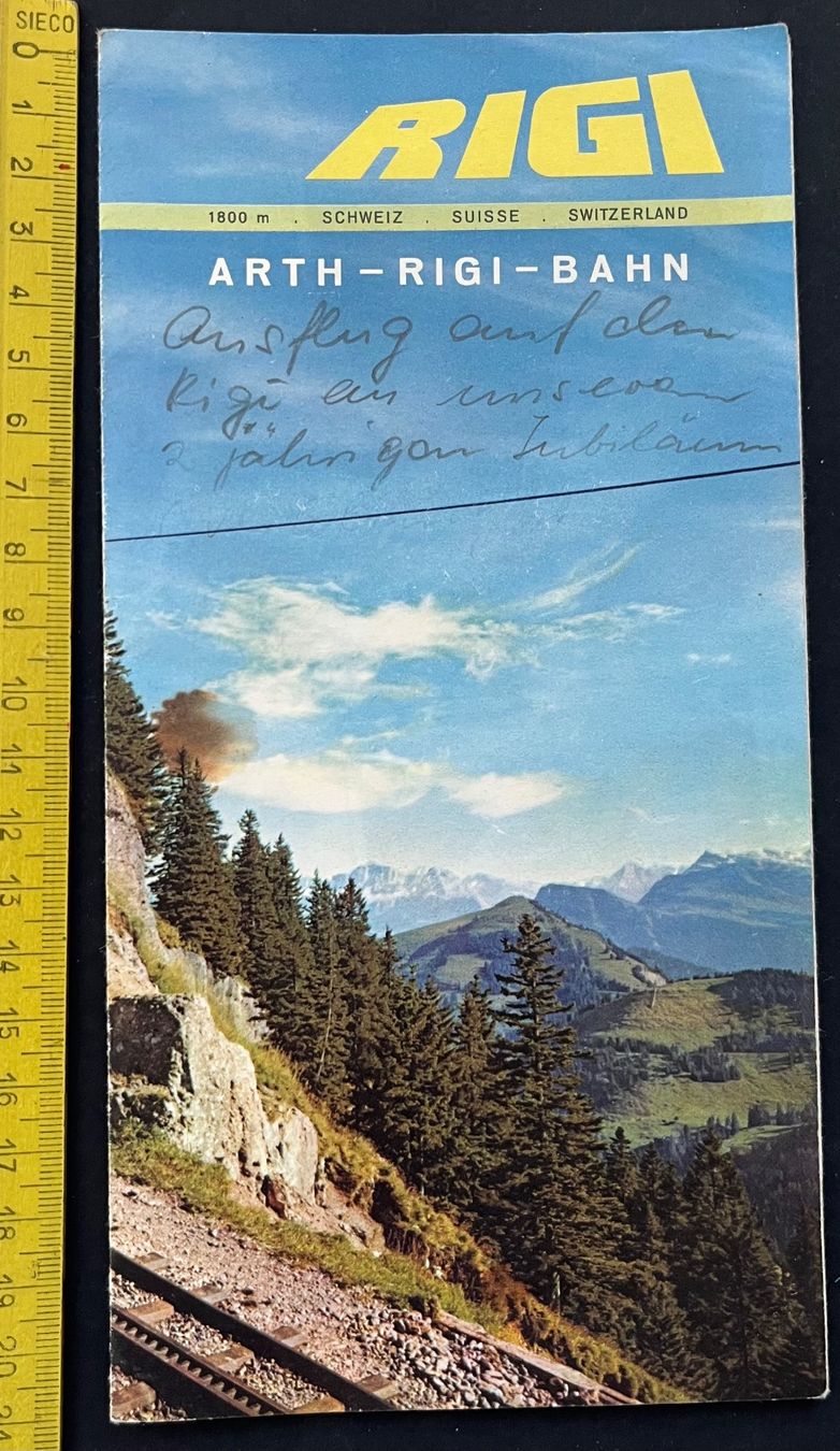 Documenti: Arth-RIGI-Bahn/ Prospekt 1970er Jahre – Usato da Ostermundigen venduto da DaxKarten-75 3