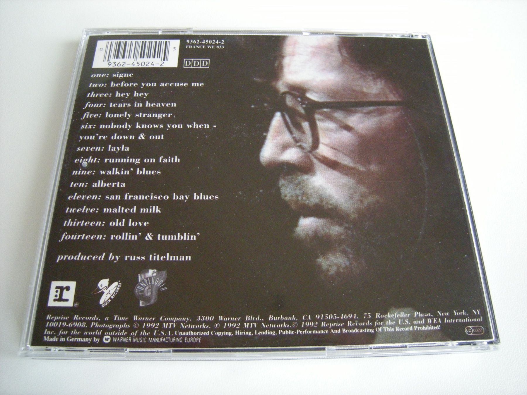 CD: ERIC CLAPTON - Unplugged – Usato da Basel venduto da Ceebee62 1