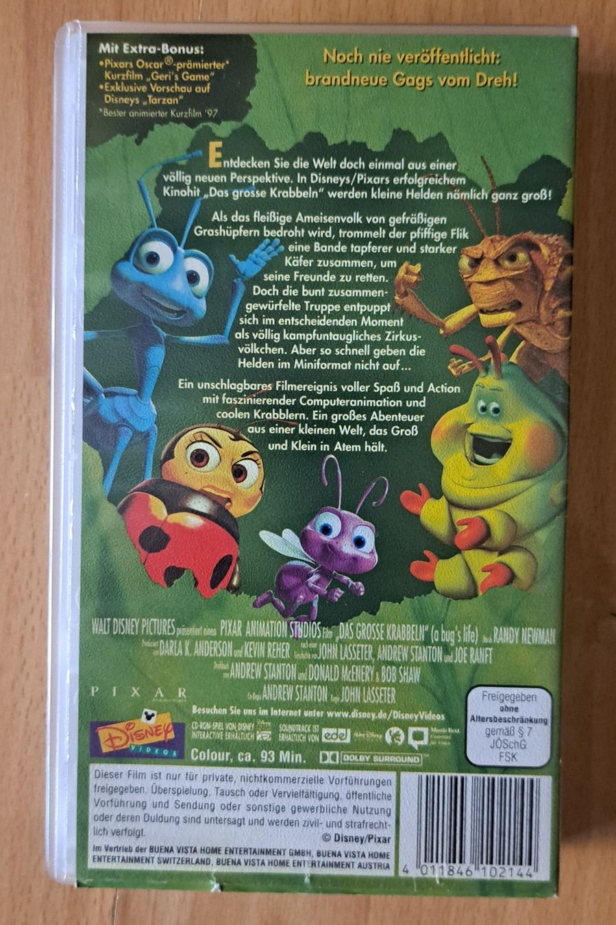 Tutti i VHS: Das grosse Krabbeln Disney Pixar VHS – Usato da Zürich venduto da rba_yts7 1
