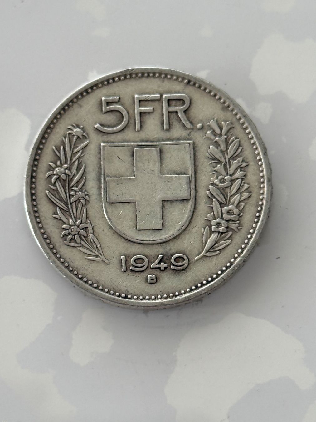 Tutti le monete: 5 Franken 1949  Rar – Usato da Wallisellen venduto da SWISS_SILVER1 1