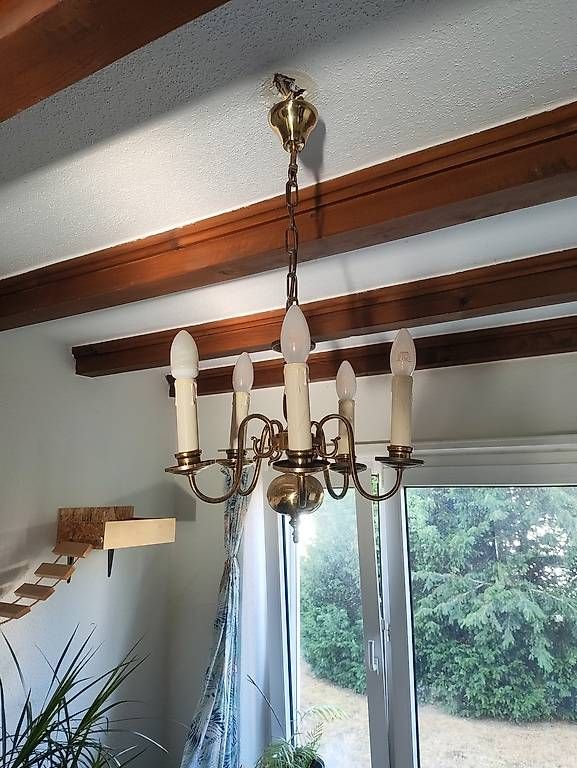 Lampadari & plafoniere: Vintage Messing-Kronleuchter – Usato da Münchenstein venduto da CoraJ 4