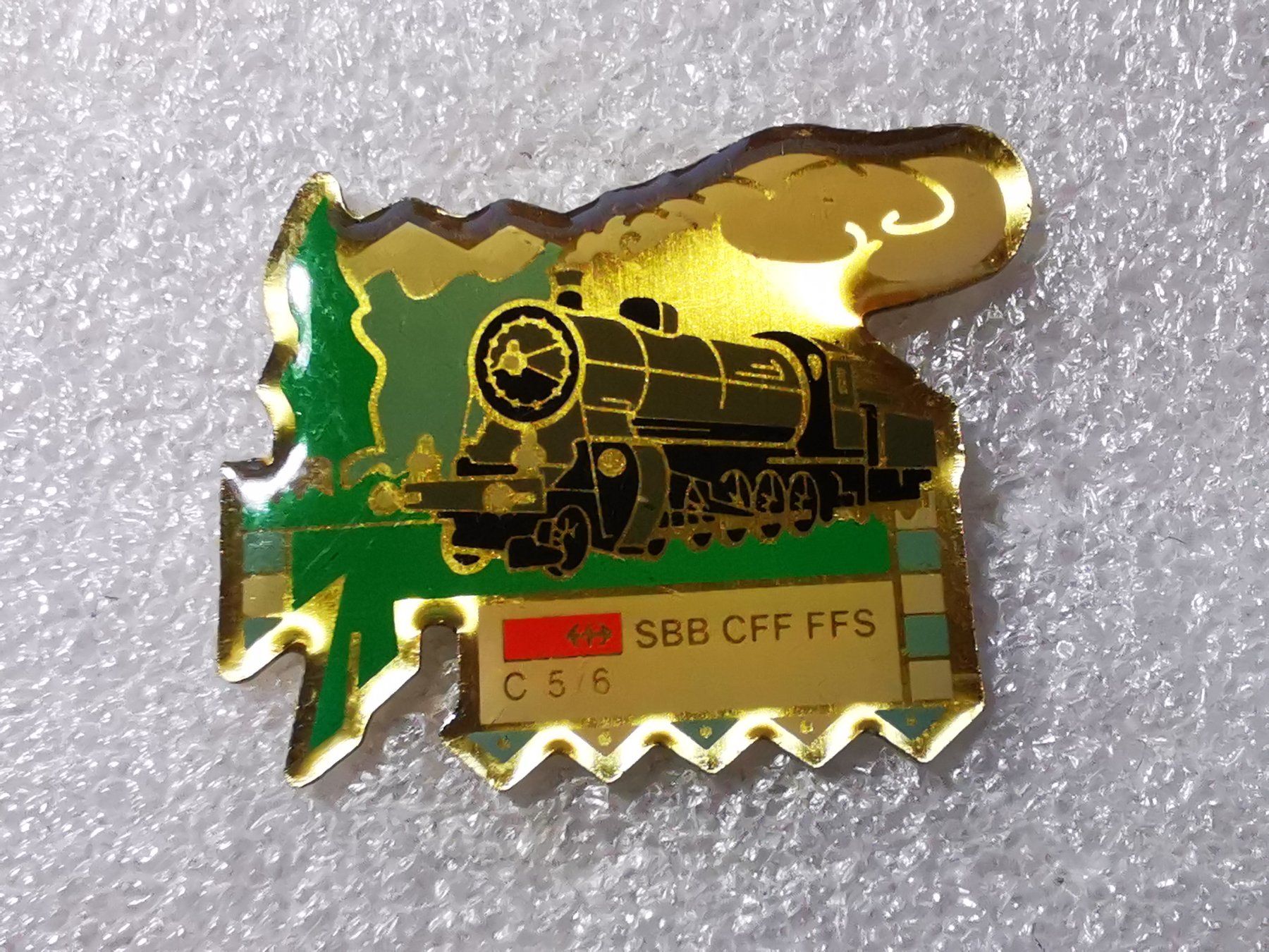 Placchette & Badge: Ansteckpin 53: Eisenbahn SBB C 5/5 – Usato da Oppligen venduto da Pin-Fall-Shop