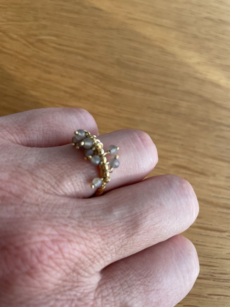 Pompidou Ringe: Pompidou Boho Ring vergoldete mit beweglichen Labradoriten – Neu (gemäss Beschreibung) aus Muttenz von stoeberi01