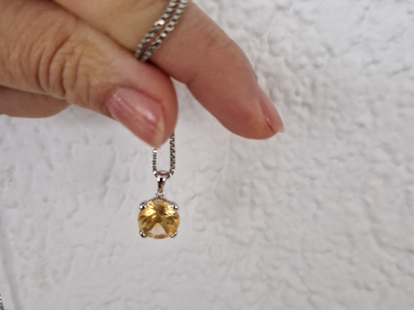 Christ Anhänger: 18K Weissgold Anhänger mit Citrin – Neu (gemäss Beschreibung) aus Grenchen von Elenka 5