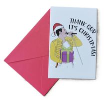 Weihnachtskarte THANK GOD IT'S CHRISTMAS  (neu, OVP)