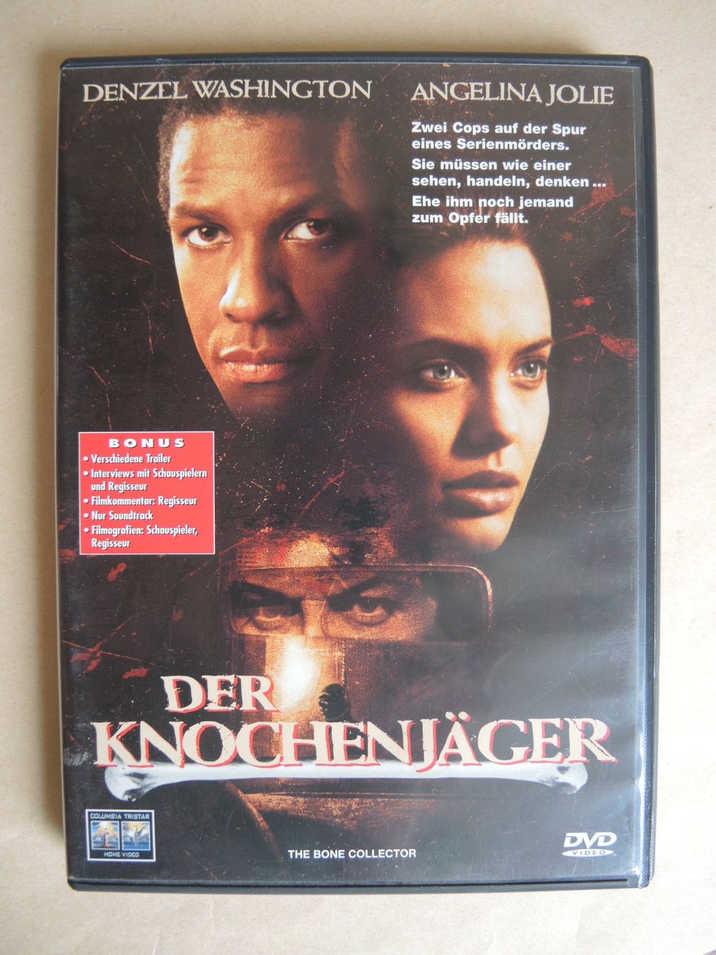 Tutti i DVDs: DVD Der Knochenjäger Thriller mit Denzel Washington – Usato da Rorschach venduto da maeck8
