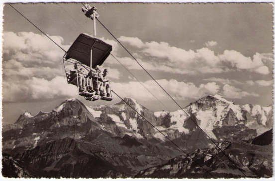 Ansichtskarten: Beatenberg - Sessellift Niederhorn – Gebraucht aus Binningen von Mountainrider