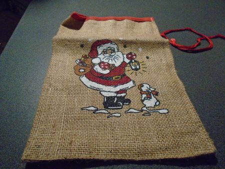 Samichlaussack leer, Samichlaus mit Sack und Hase