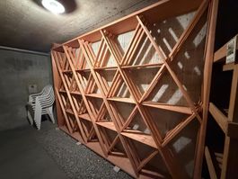 Massives Weinregal 214x304cm zerlegt & komplett
