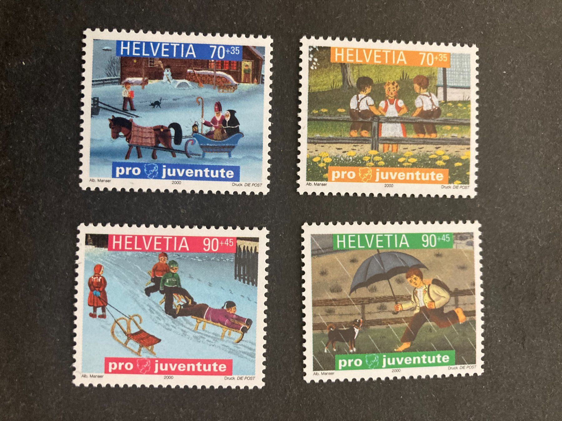 Tutti i francobolli: Schweiz 2000 Satz Pro Juventute Kinderbücher postfrisch – Nuovo (secondo la descrizione) da Liestal venduto da schnueps