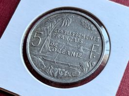 Kolonial Französisch-Polynesien (Ozeanien) 5 Francs 1952