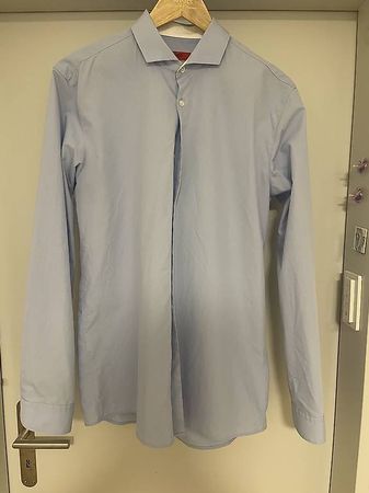 HUGO Boss Hemd  Extra Slim Fit  Gr. 41, Hellblau, Wie neu