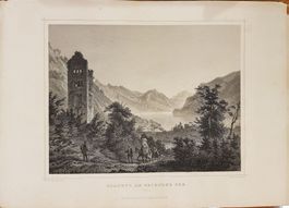 gravure de Golzwyl sur le lac de Brienz