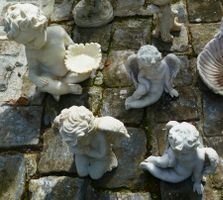 Keramik-Engel (5 Stk) für Garten